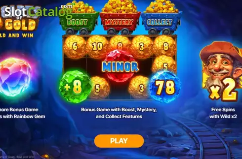 Οθόνη2. 3 Carts of Gold: Hold and Win Κουλοχέρης