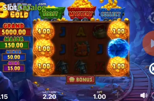 Οθόνη7. 3 Carts of Gold: Hold and Win Κουλοχέρης
