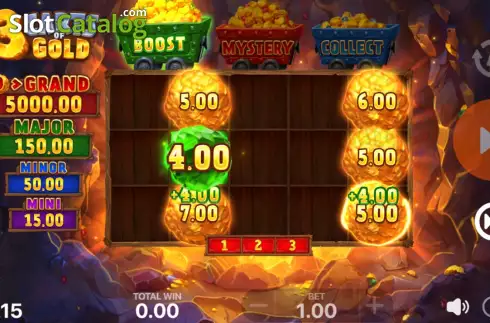 Οθόνη9. 3 Carts of Gold: Hold and Win Κουλοχέρης