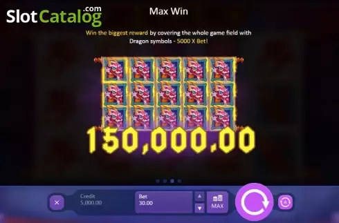 Πίνακας πληρωμών 2. Dancing Dragon Spring Festival Κουλοχέρης