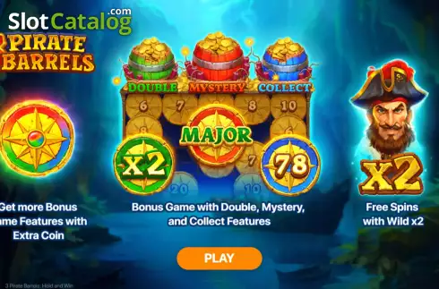 Οθόνη2. 3 Pirate Barrels Κουλοχέρης