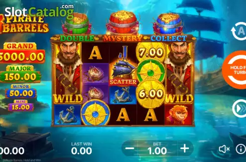 Οθόνη3. 3 Pirate Barrels Κουλοχέρης