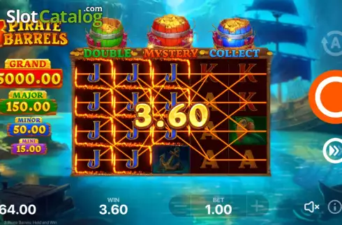 Οθόνη4. 3 Pirate Barrels Κουλοχέρης
