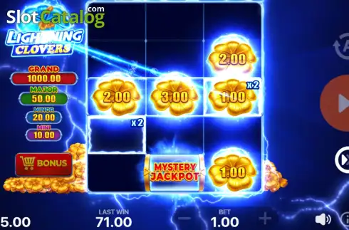 Οθόνη5. Lightning Clovers Κουλοχέρης