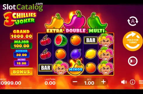 Οθόνη2. 3 Chillies and Joker: Hold and Win Κουλοχέρης 