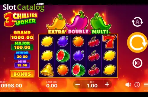 Οθόνη3. 3 Chillies and Joker: Hold and Win Κουλοχέρης 