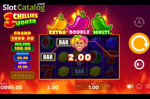 Οθόνη4. 3 Chillies and Joker: Hold and Win Κουλοχέρης 