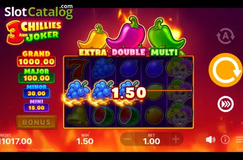 Οθόνη6. 3 Chillies and Joker: Hold and Win Κουλοχέρης 