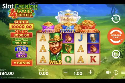 Οθόνη2. 4 Pots Riches: Hold and Win Κουλοχέρης