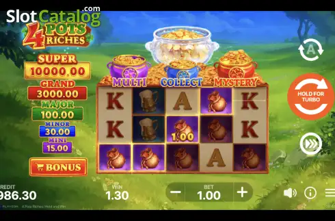 Οθόνη5. 4 Pots Riches: Hold and Win Κουλοχέρης