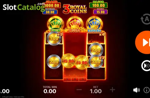 Οθόνη3. 3 Royal Coins: Hold and Win Κουλοχέρης