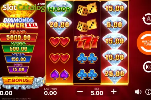 Οθόνη2. Diamonds Power XXL: Hold and Win Κουλοχέρης