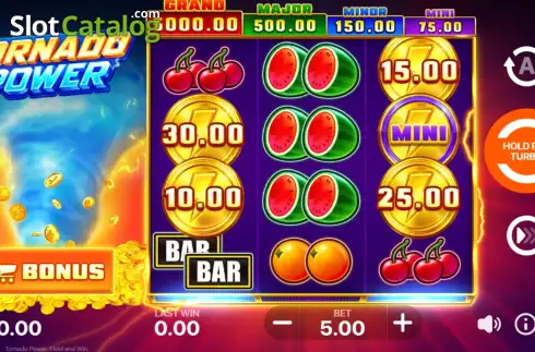 Οθόνη2. Tornado Power: Hold and Win Κουλοχέρης 