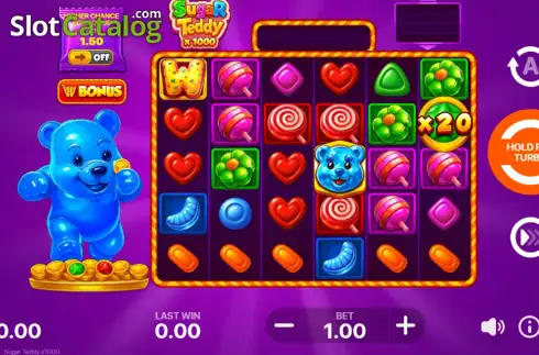 Οθόνη2. Sugar Teddy (Playson) Κουλοχέρης 