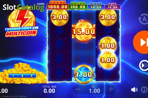 Οθόνη3. Thunder Coins XXL: Multicoin Κουλοχέρης 