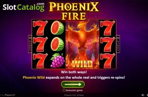 Οθόνη2. Phoenix Fire Κουλοχέρης