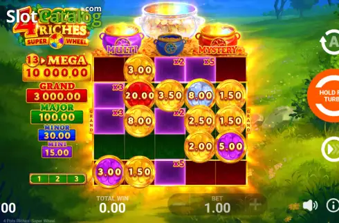 Οθόνη3. 4 Pots Riches: SuperWheel Κουλοχέρης