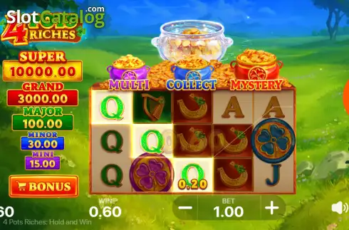 Οθόνη3. 4 Pots of Riches: Hold and Win Κουλοχέρης