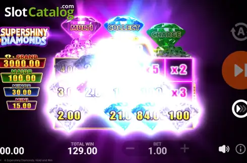 Οθόνη3. 4 Supershiny Diamonds Κουλοχέρης