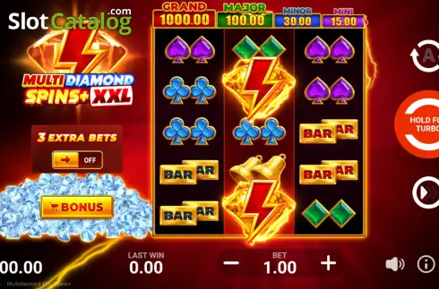Οθόνη2. Multidiamond XXL: Spins+ Κουλοχέρης 