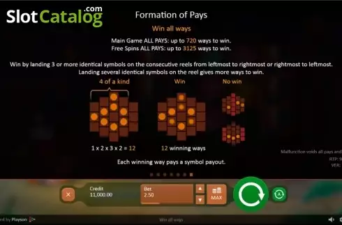 Πίνακας πληρωμών 7. Fireworks Master Κουλοχέρης 