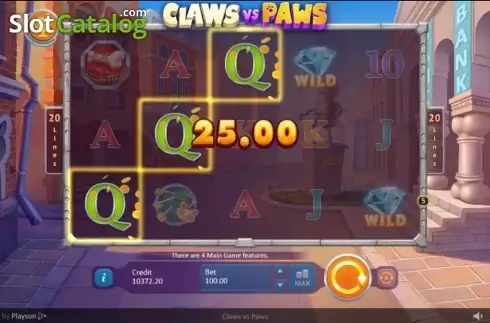 Οθόνη4. Claws vs Paws Κουλοχέρης