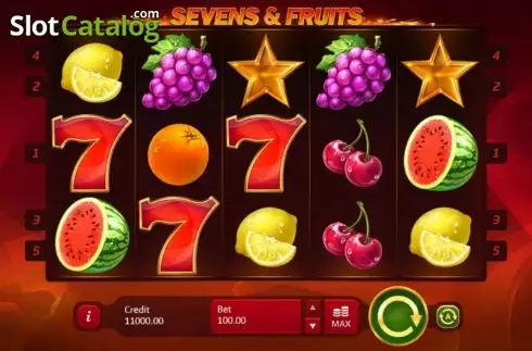 Οθόνη4. Sevens & Fruits Κουλοχέρης 