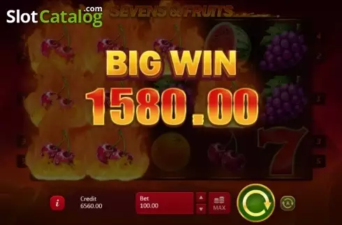 Οθόνη7. Sevens & Fruits Κουλοχέρης 