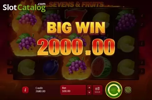 Οθόνη8. Sevens & Fruits Κουλοχέρης 