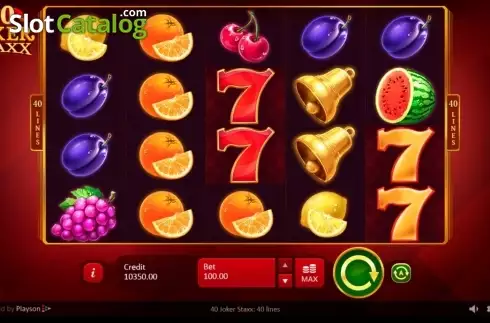 Οθόνη4. 40 Joker Staxx: 40 lines Κουλοχέρης