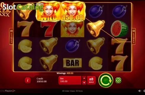 Οθόνη6. 40 Joker Staxx: 40 lines Κουλοχέρης