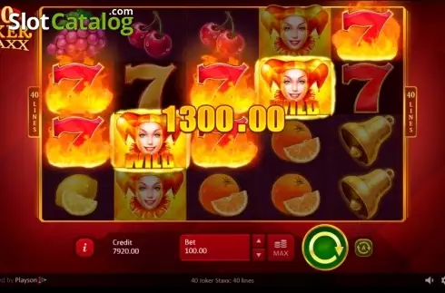 Οθόνη7. 40 Joker Staxx: 40 lines Κουλοχέρης