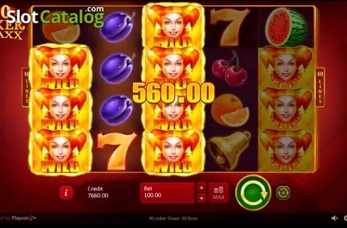 Οθόνη8. 40 Joker Staxx: 40 lines Κουλοχέρης