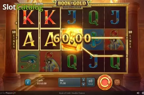 Οθόνη5. Book of Gold: Double Chance Κουλοχέρης