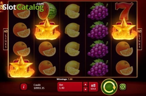 Οθόνη3. Fruits and Jokers: 40 lines Κουλοχέρης