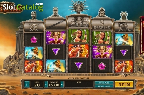 Οθόνη3. Kingdoms Rise: Sands of Fury Κουλοχέρης