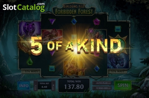 Οθόνη2. Kingdoms Rise: Forbidden Forest Κουλοχέρης 