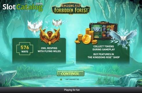 Οθόνη3. Kingdoms Rise: Forbidden Forest Κουλοχέρης 