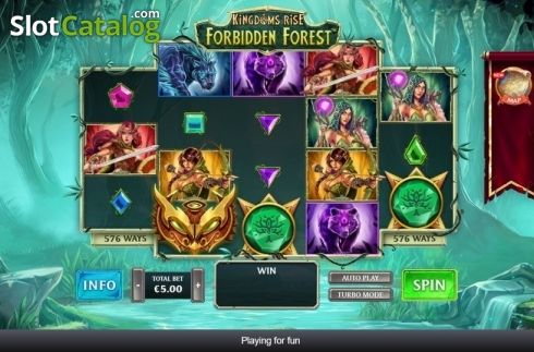 Οθόνη4. Kingdoms Rise: Forbidden Forest Κουλοχέρης 