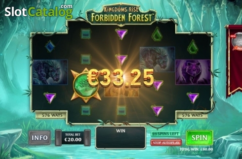 Οθόνη7. Kingdoms Rise: Forbidden Forest Κουλοχέρης 