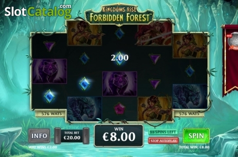 Οθόνη8. Kingdoms Rise: Forbidden Forest Κουλοχέρης 