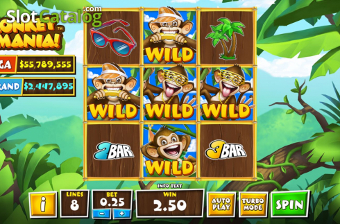Οθόνη2. Monkey Mania (Playtech Origins) Κουλοχέρης