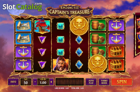 Οθόνη4. Kingdoms Rise: Captain's Treasure Κουλοχέρης