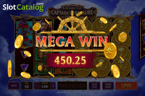 Οθόνη8. Kingdoms Rise: Captain's Treasure Κουλοχέρης