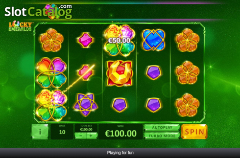 Οθόνη6. Lucky Emeralds Κουλοχέρης 