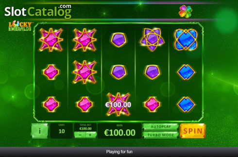 Οθόνη7. Lucky Emeralds Κουλοχέρης 
