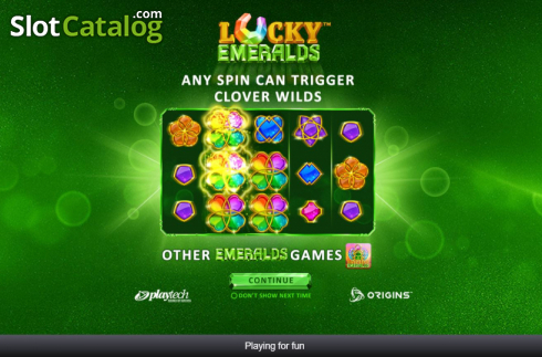 Οθόνη2. Lucky Emeralds Κουλοχέρης 
