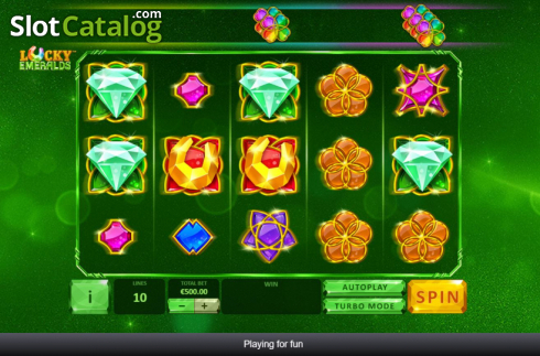 Οθόνη3. Lucky Emeralds Κουλοχέρης 