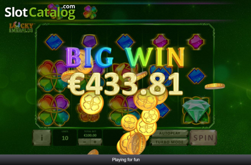 Οθόνη4. Lucky Emeralds Κουλοχέρης 