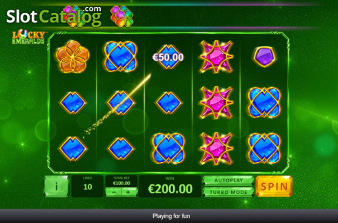 Οθόνη5. Lucky Emeralds Κουλοχέρης 